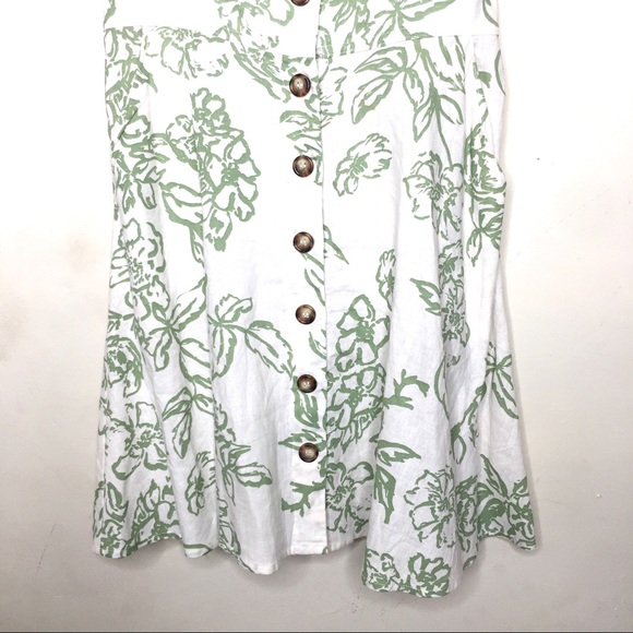 Free People A Thing Called Love Linen Floral Mini Dress - Picture 11 of 14